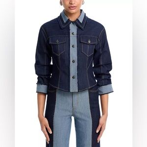 Cinq à Sept Cropped Scrunched Jacket Size 6